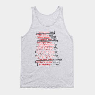 Haruki Murakami Book Fan Tank Top